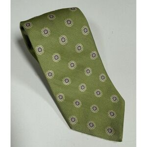 Brooks Brothers Makers and Merchants Green Floral Tie